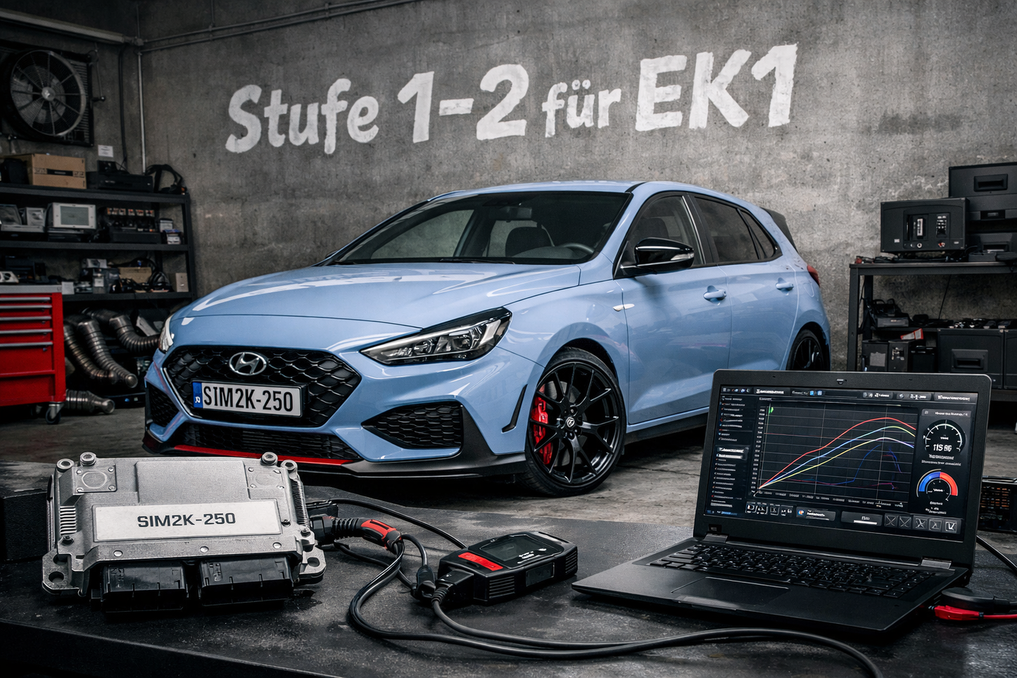 Tuningsoftware Stufe 1-3 / i30N Facelift DCT 2021-2024 / für EK1