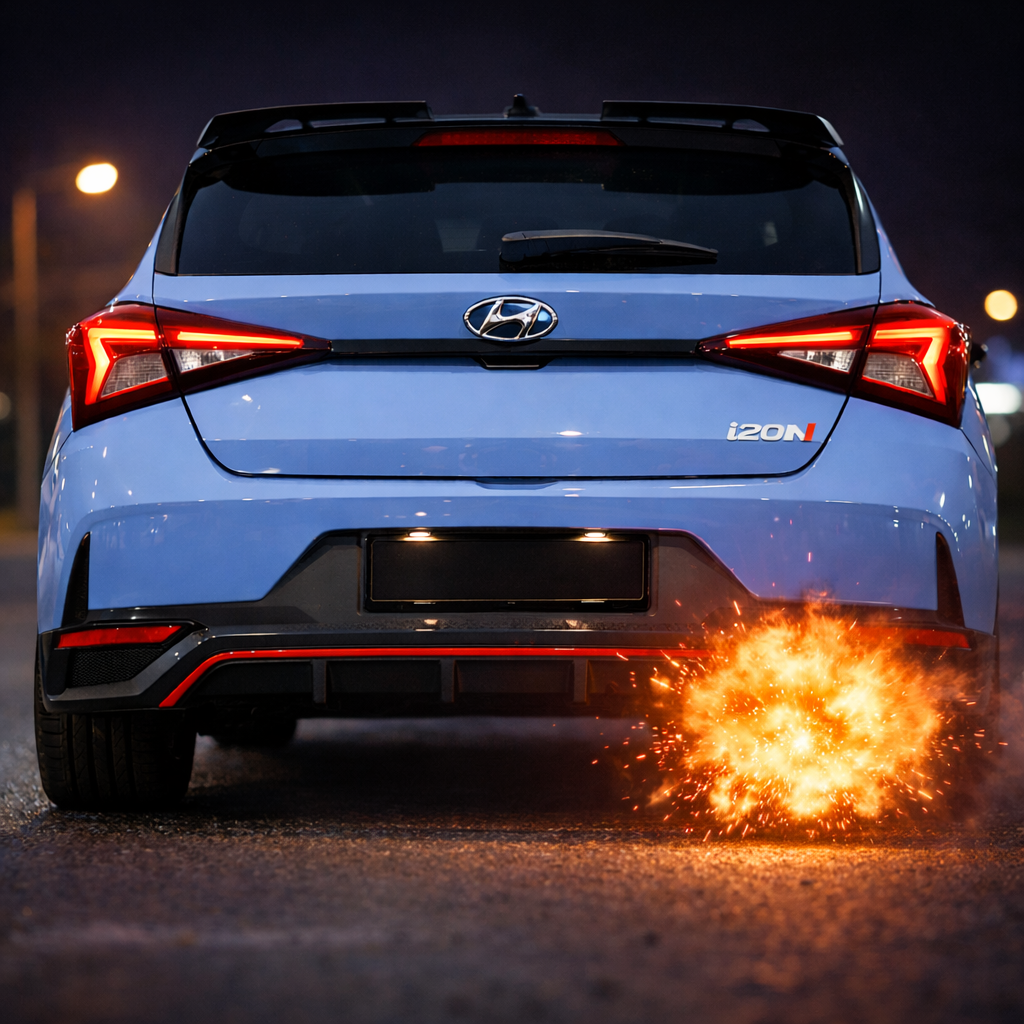 Zwei Versionen stärkeres Schubknallen in Sport+ und N / i20N für EK1