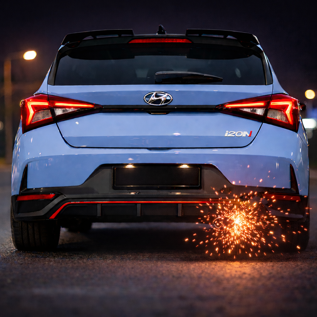 Schubknallen OEM+ in Sport+ und N / dezente Verlängerung des Knallens / i20N für EK1