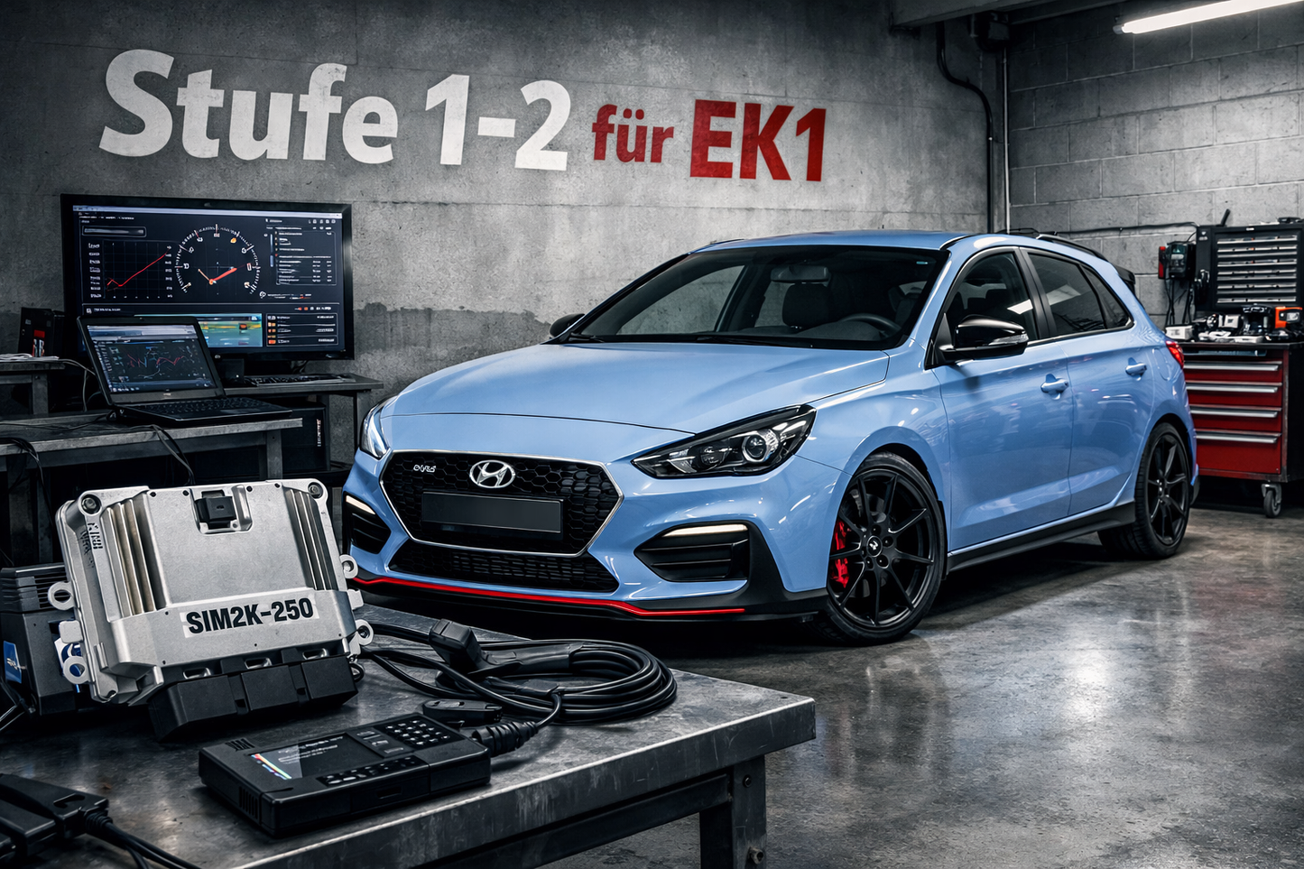 Tuningsoftware Stufe 1-2 / i30N 2017-2020 für EK1