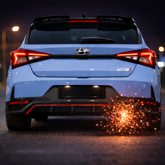 Schubknallen OEM+ in Sport+ und N / dezente Verlängerung des Knallens / i20N für EK1